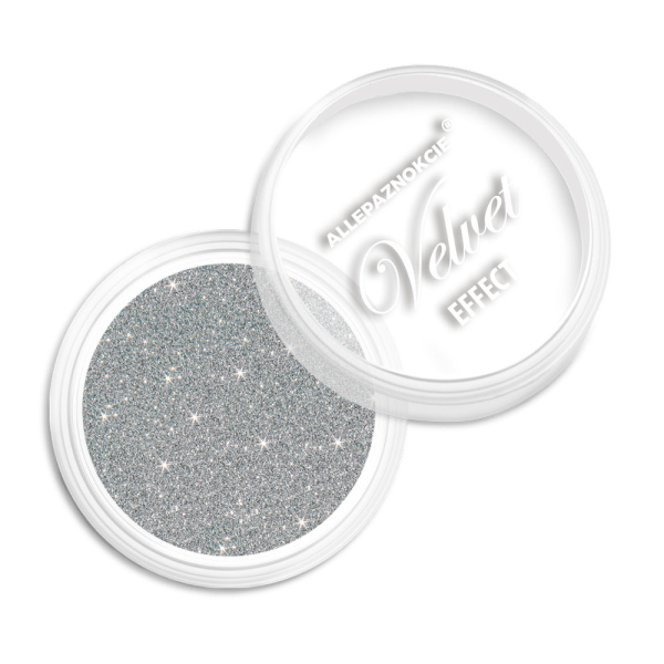 Nail Art Velvet Effect Silber